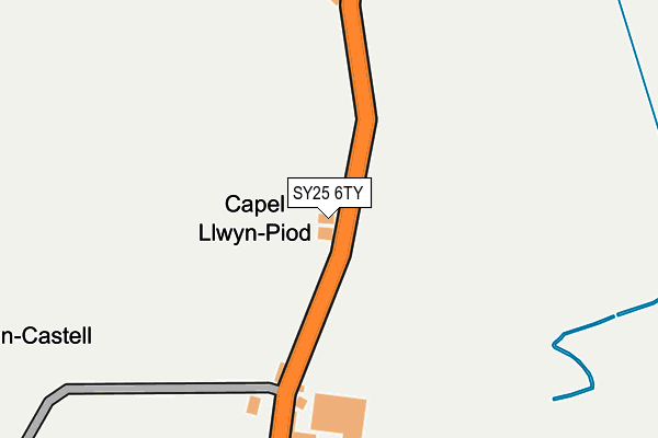 SY25 6TY map - OS OpenMap – Local (Ordnance Survey)