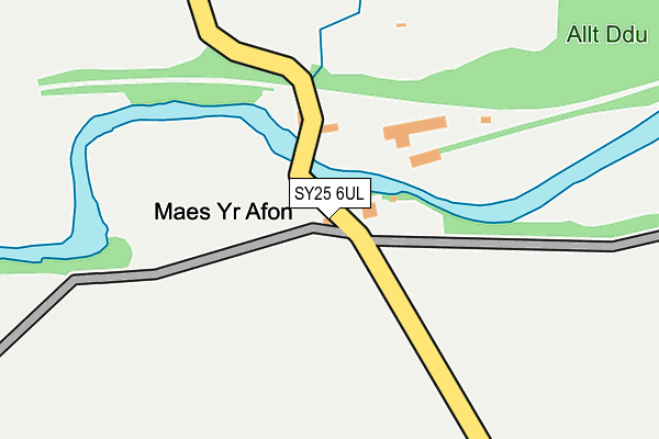 SY25 6UL map - OS OpenMap – Local (Ordnance Survey)