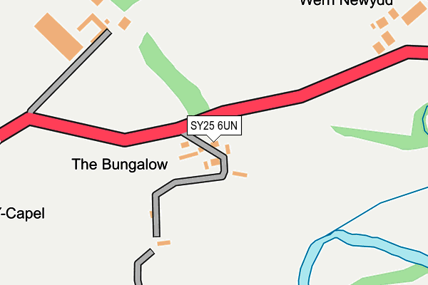 SY25 6UN map - OS OpenMap – Local (Ordnance Survey)