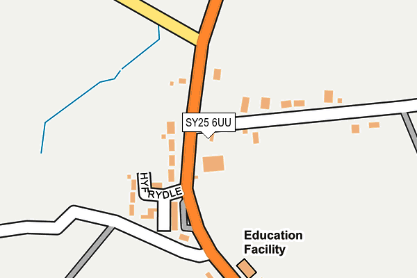 SY25 6UU map - OS OpenMap – Local (Ordnance Survey)