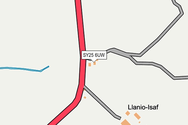 SY25 6UW map - OS OpenMap – Local (Ordnance Survey)