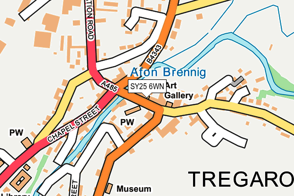 SY25 6WN map - OS OpenMap – Local (Ordnance Survey)