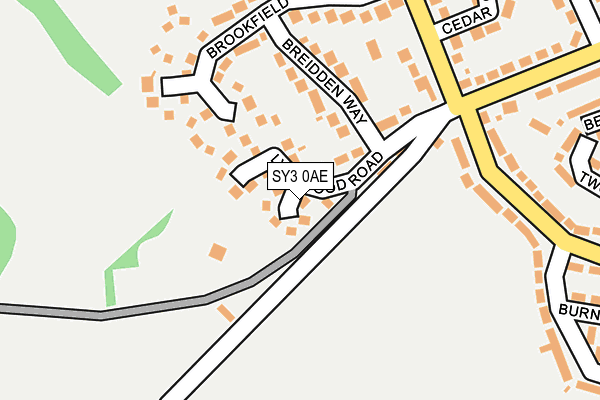 SY3 0AE map - OS OpenMap – Local (Ordnance Survey)