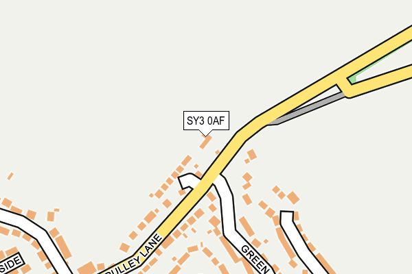 SY3 0AF map - OS OpenMap – Local (Ordnance Survey)