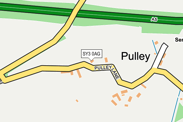 SY3 0AG map - OS OpenMap – Local (Ordnance Survey)