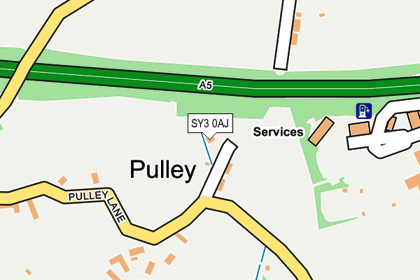SY3 0AJ map - OS OpenMap – Local (Ordnance Survey)