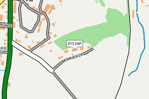 SY3 0AP map - OS OpenMap – Local (Ordnance Survey)