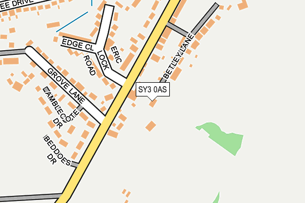 SY3 0AS map - OS OpenMap – Local (Ordnance Survey)