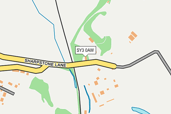 SY3 0AW map - OS OpenMap – Local (Ordnance Survey)