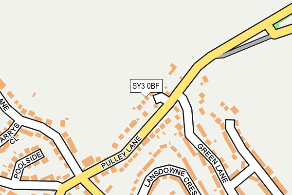 SY3 0BF map - OS OpenMap – Local (Ordnance Survey)