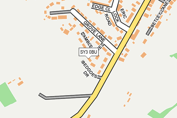 SY3 0BU map - OS OpenMap – Local (Ordnance Survey)