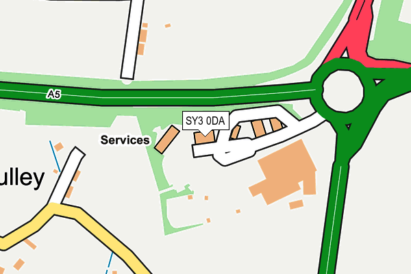 SY3 0DA map - OS OpenMap – Local (Ordnance Survey)