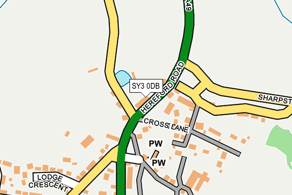 SY3 0DB map - OS OpenMap – Local (Ordnance Survey)