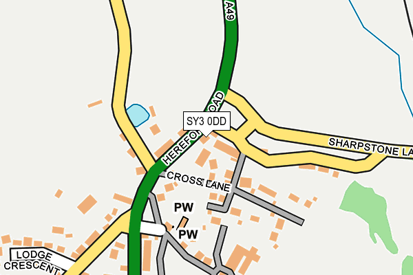 SY3 0DD map - OS OpenMap – Local (Ordnance Survey)