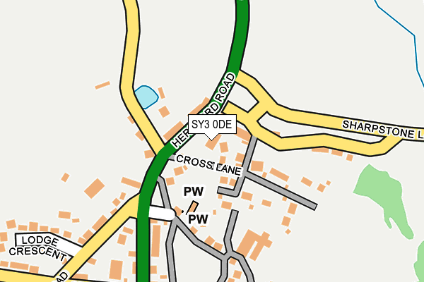 SY3 0DE map - OS OpenMap – Local (Ordnance Survey)