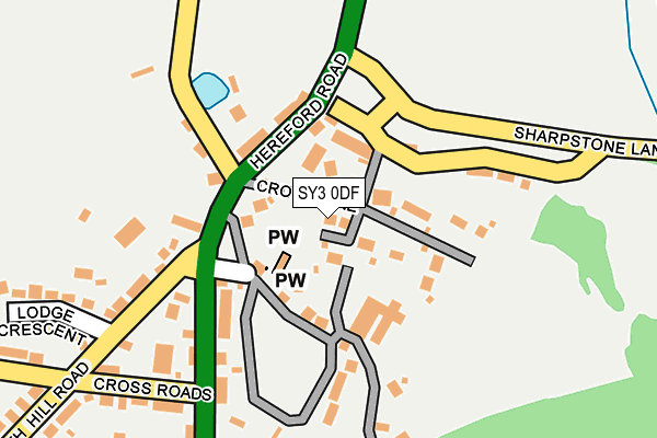 SY3 0DF map - OS OpenMap – Local (Ordnance Survey)