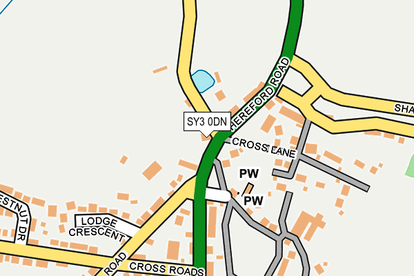 SY3 0DN map - OS OpenMap – Local (Ordnance Survey)