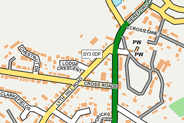 SY3 0DP map - OS OpenMap – Local (Ordnance Survey)