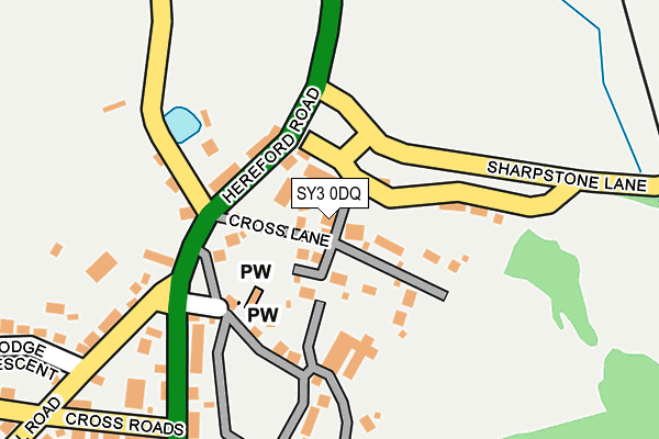 SY3 0DQ map - OS OpenMap – Local (Ordnance Survey)