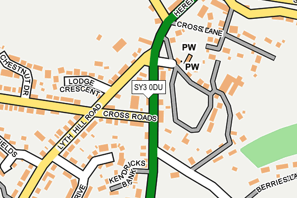 SY3 0DU map - OS OpenMap – Local (Ordnance Survey)