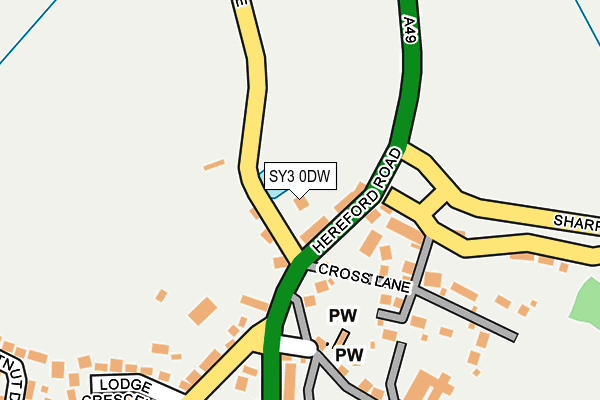 SY3 0DW map - OS OpenMap – Local (Ordnance Survey)