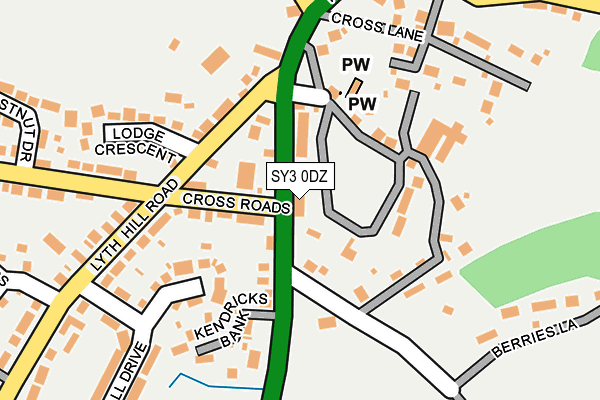 SY3 0DZ map - OS OpenMap – Local (Ordnance Survey)