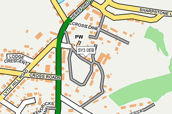 SY3 0EB map - OS OpenMap – Local (Ordnance Survey)