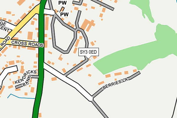 SY3 0ED map - OS OpenMap – Local (Ordnance Survey)