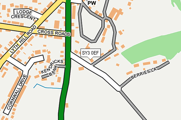 SY3 0EF map - OS OpenMap – Local (Ordnance Survey)