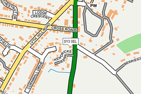 SY3 0EL map - OS OpenMap – Local (Ordnance Survey)