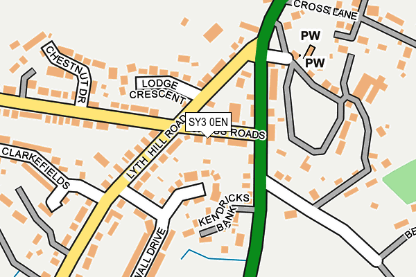 SY3 0EN map - OS OpenMap – Local (Ordnance Survey)