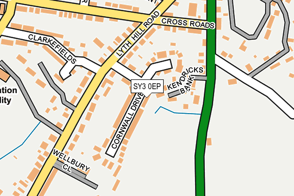 SY3 0EP map - OS OpenMap – Local (Ordnance Survey)