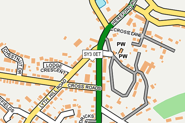 SY3 0ET map - OS OpenMap – Local (Ordnance Survey)