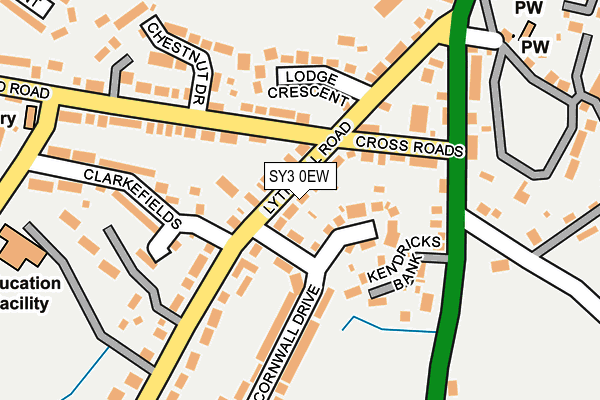 SY3 0EW map - OS OpenMap – Local (Ordnance Survey)