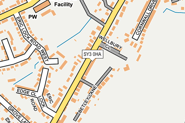 SY3 0HA map - OS OpenMap – Local (Ordnance Survey)