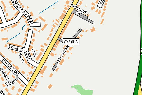 SY3 0HB map - OS OpenMap – Local (Ordnance Survey)