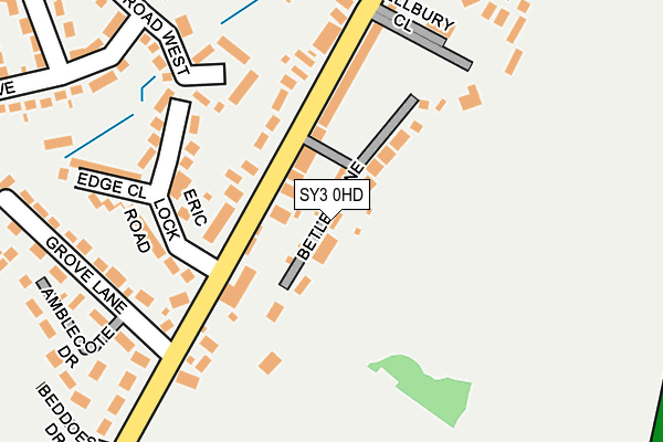 SY3 0HD map - OS OpenMap – Local (Ordnance Survey)