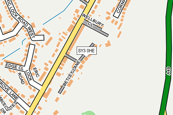 SY3 0HE map - OS OpenMap – Local (Ordnance Survey)