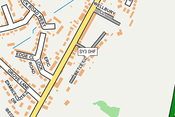 SY3 0HF map - OS OpenMap – Local (Ordnance Survey)