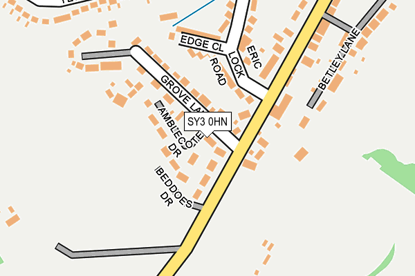 SY3 0HN map - OS OpenMap – Local (Ordnance Survey)