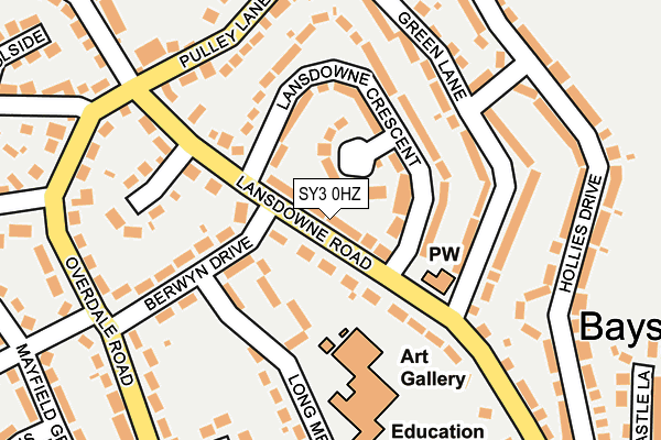 SY3 0HZ map - OS OpenMap – Local (Ordnance Survey)
