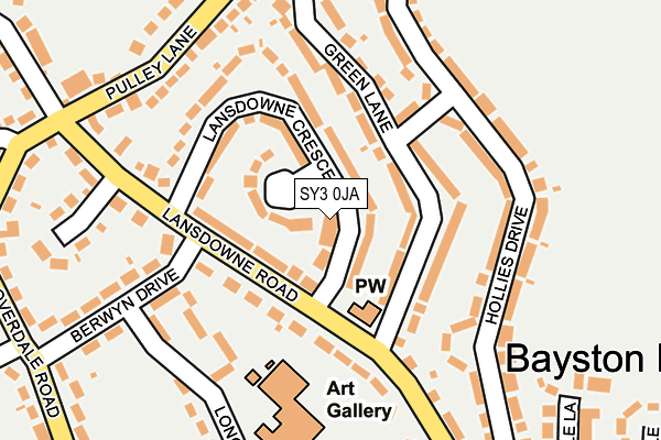 SY3 0JA map - OS OpenMap – Local (Ordnance Survey)