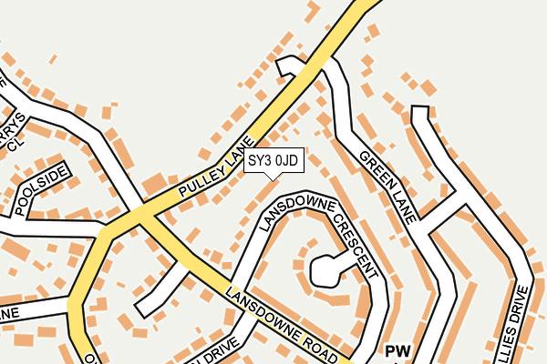 SY3 0JD map - OS OpenMap – Local (Ordnance Survey)