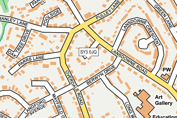 SY3 0JQ map - OS OpenMap – Local (Ordnance Survey)