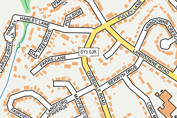 SY3 0JR map - OS OpenMap – Local (Ordnance Survey)