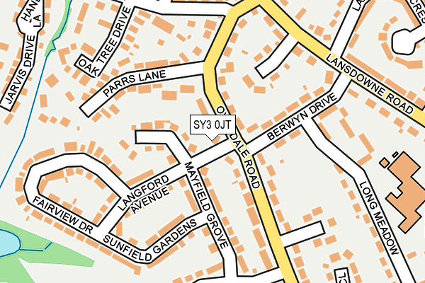 SY3 0JT map - OS OpenMap – Local (Ordnance Survey)