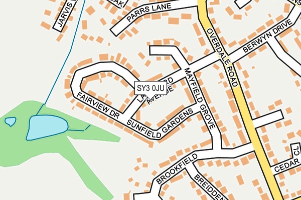 SY3 0JU map - OS OpenMap – Local (Ordnance Survey)