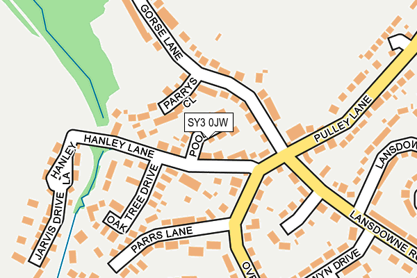 SY3 0JW map - OS OpenMap – Local (Ordnance Survey)