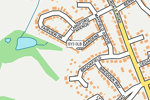 SY3 0LB map - OS OpenMap – Local (Ordnance Survey)