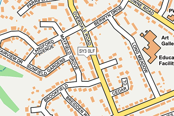 SY3 0LF map - OS OpenMap – Local (Ordnance Survey)